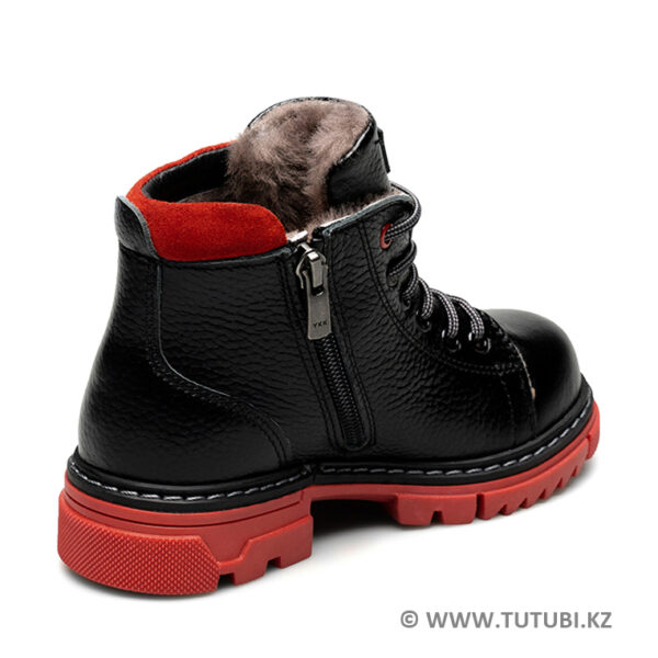 Ботинки из натурального меха и кожи черные MP002XG01DJ3R